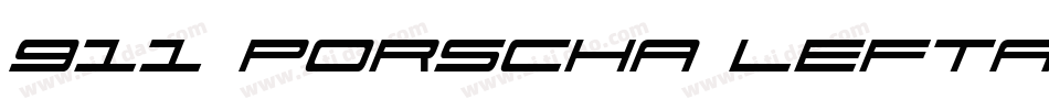911 Porscha Leftalic字体转换